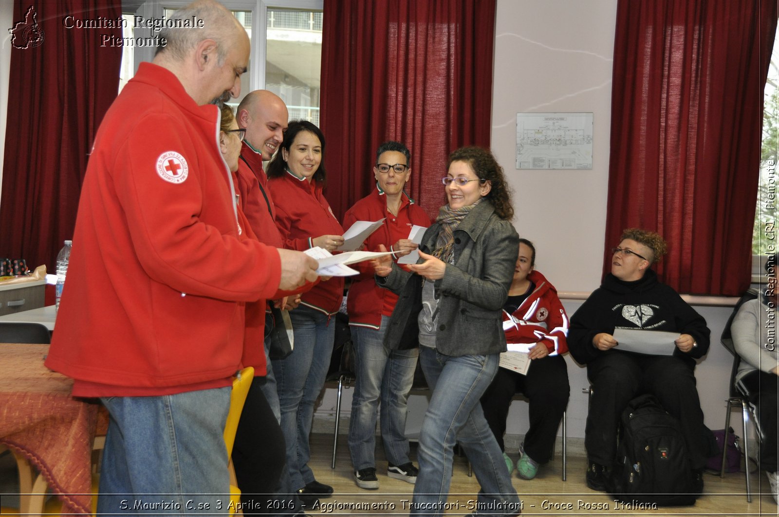 S.Maurizio C.se 3 Aprile 2016 - Aggiornamento Truccatori-Simulatori - Croce Rossa Italiana- Comitato Regionale del Piemonte