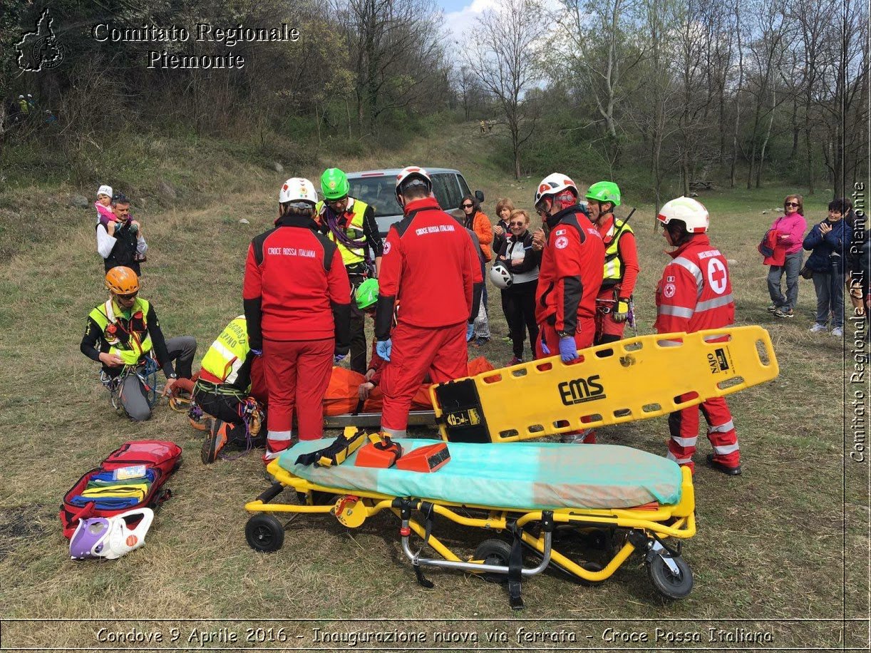 Condove 9 Aprile 2016 - Inaugurazione nuova via ferrata - Croce Rossa Italiana- Comitato Regionale del Piemonte