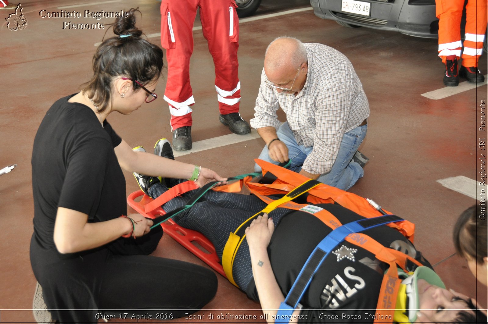 Chieri 17 Aprile 2016 - Esami di abilitazione all'emergenza - Croce Rossa Italiana- Comitato Regionale del Piemonte