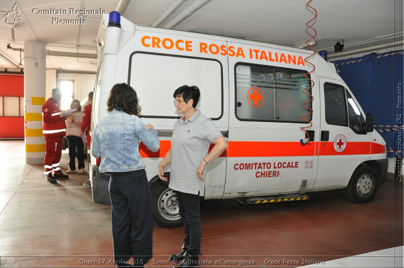 Chieri 17 Aprile 2016 - Esami di abilitazione all'emergenza - Croce Rossa Italiana- Comitato Regionale del Piemonte