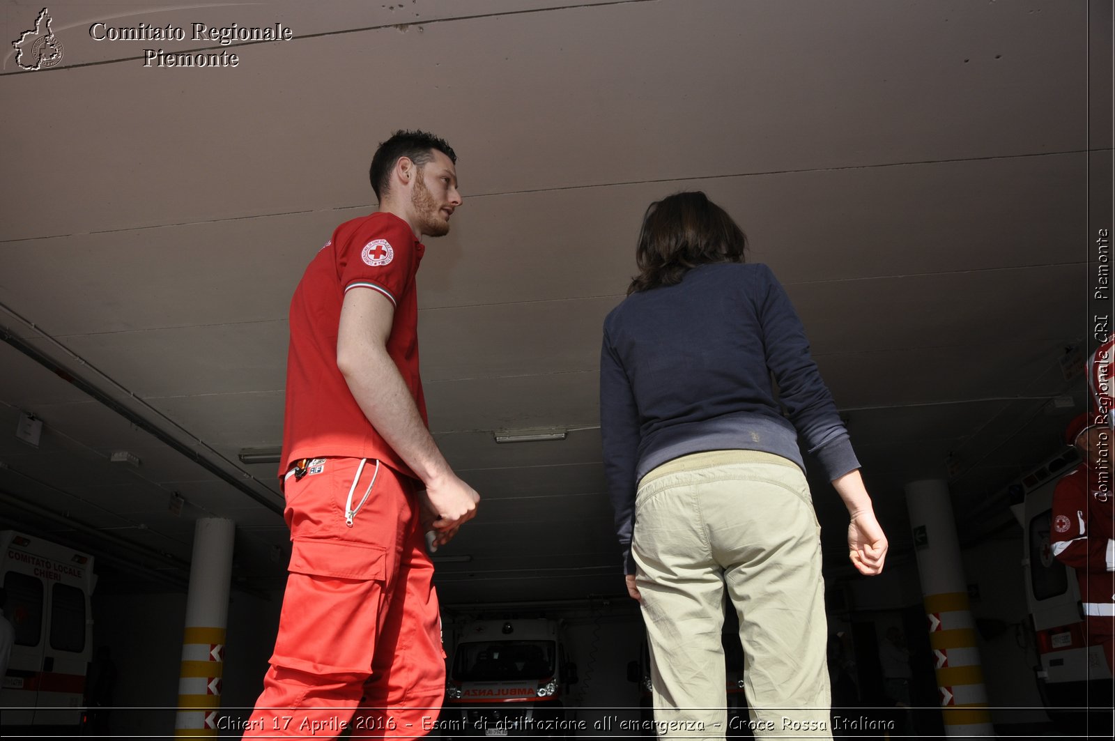 Chieri 17 Aprile 2016 - Esami di abilitazione all'emergenza - Croce Rossa Italiana- Comitato Regionale del Piemonte