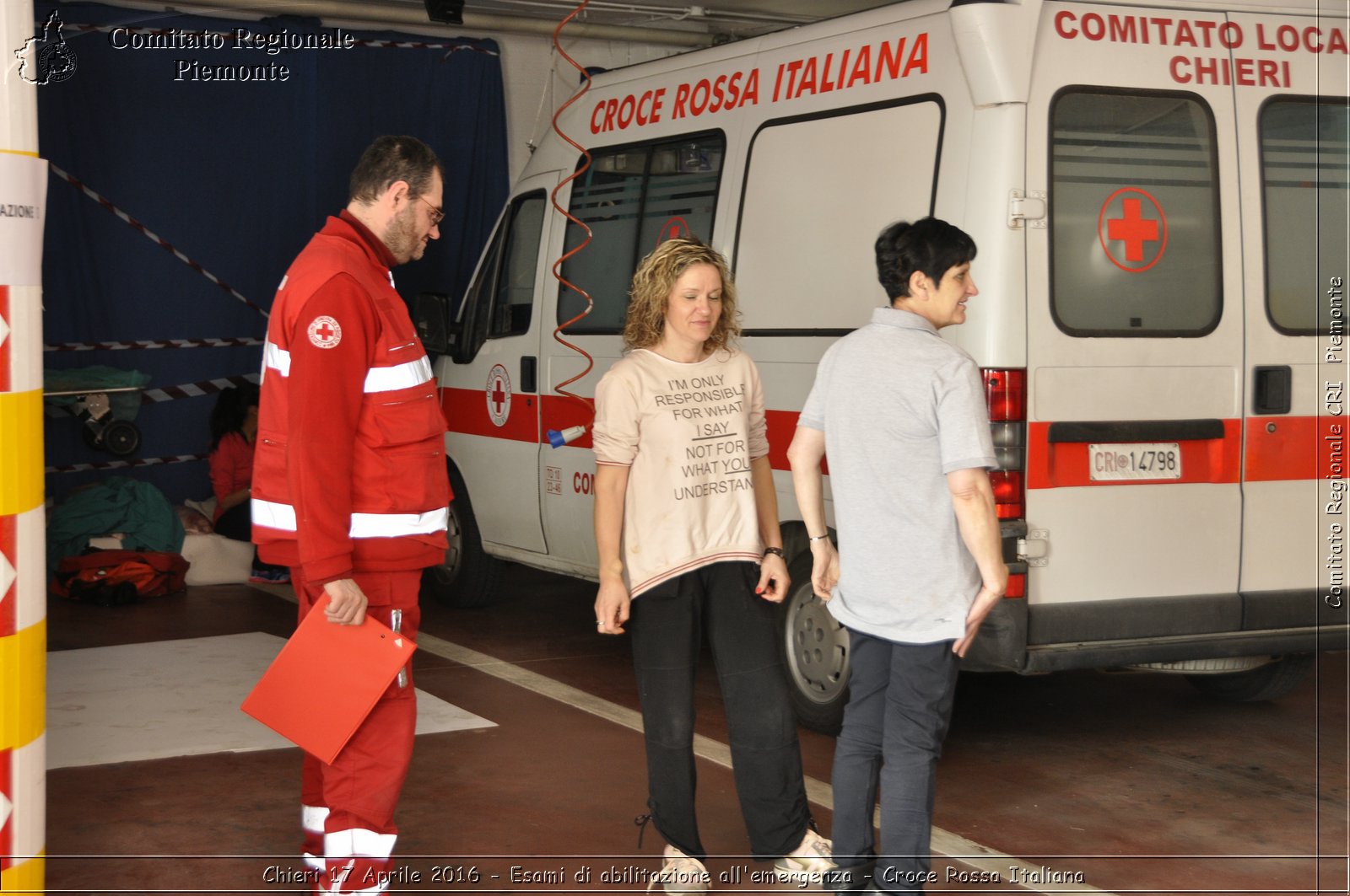 Chieri 17 Aprile 2016 - Esami di abilitazione all'emergenza - Croce Rossa Italiana- Comitato Regionale del Piemonte