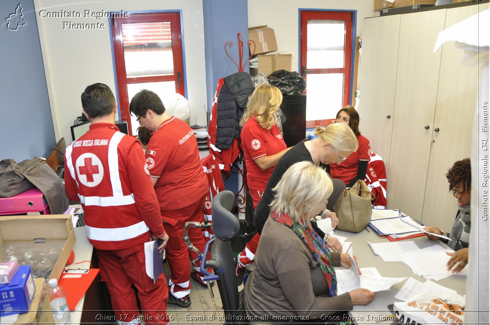 Chieri 17 Aprile 2016 - Esami di abilitazione all'emergenza - Croce Rossa Italiana- Comitato Regionale del Piemonte