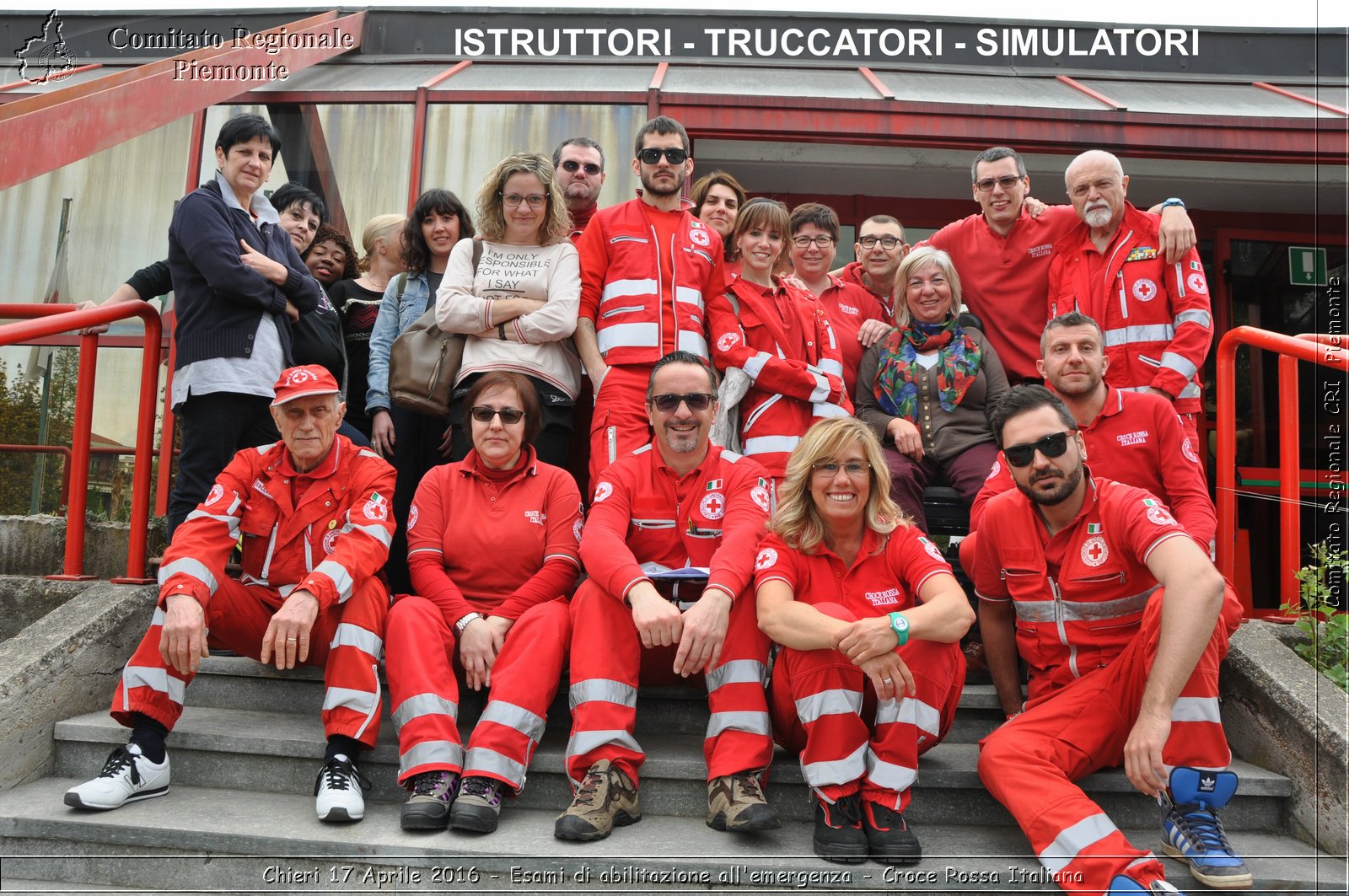 Chieri 17 Aprile 2016 - Esami di abilitazione all'emergenza - Croce Rossa Italiana- Comitato Regionale del Piemonte