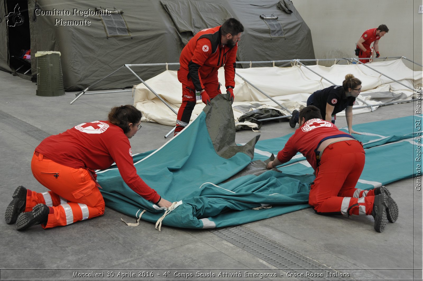 Moncalieri 30 Aprile 2016 - 4 Campo Scuola Attivit Emergenza - Croce Rossa Italiana- Comitato Regionale del Piemonte