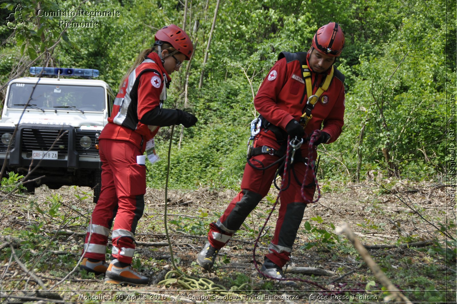 Moncalieri 30 Aprile 2016 - 4 Campo Scuola Attivit Emergenza - Croce Rossa Italiana- Comitato Regionale del Piemonte