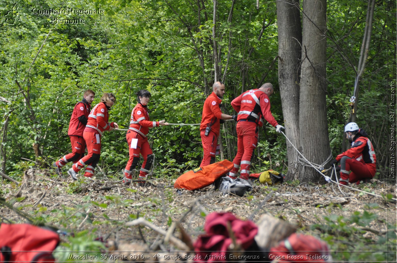 Moncalieri 30 Aprile 2016 - 4 Campo Scuola Attivit Emergenza - Croce Rossa Italiana- Comitato Regionale del Piemonte