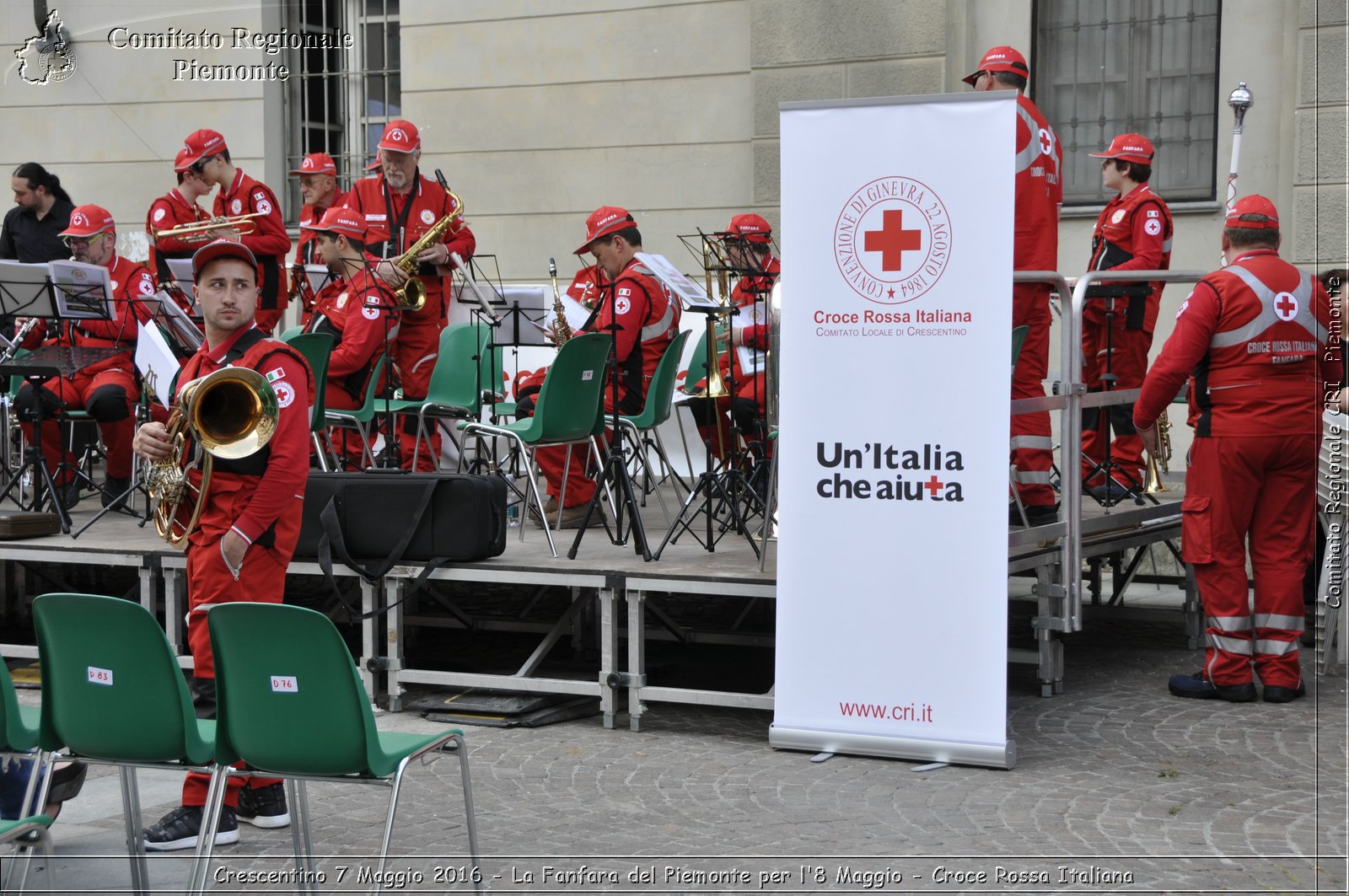 Crescentino 7 Maggio 2016 - La Fanfara del Piemonte per l'8 Maggio - Croce Rossa Italiana- Comitato Regionale del Piemonte