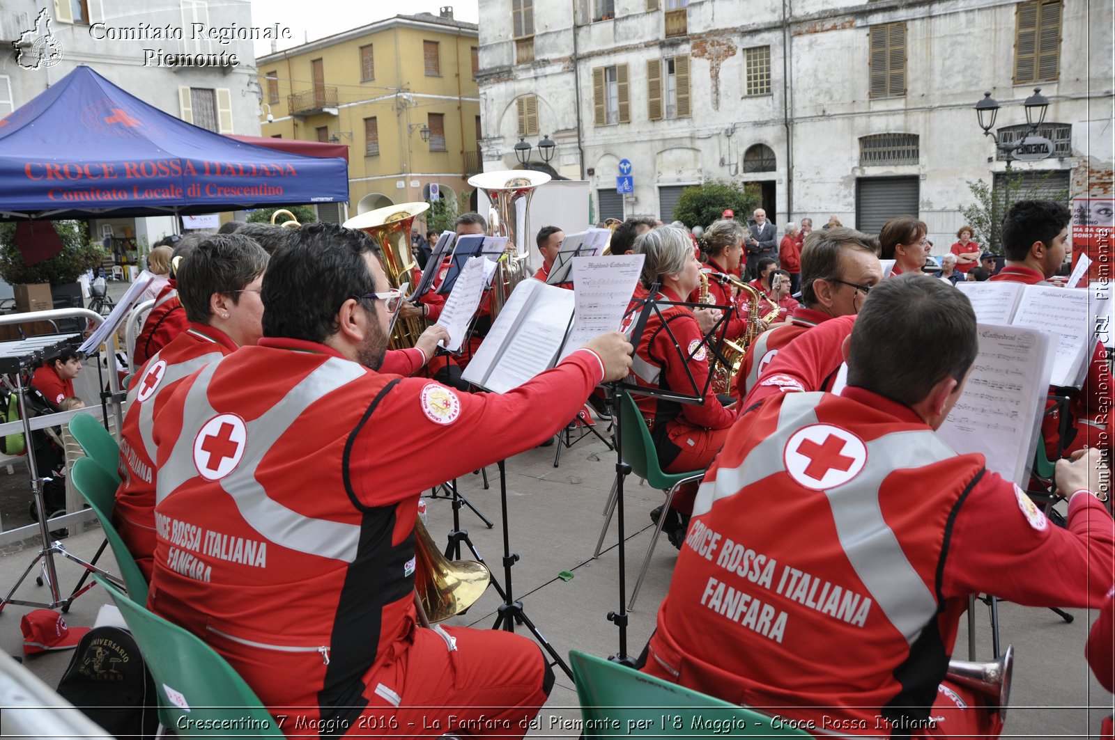 Crescentino 7 Maggio 2016 - La Fanfara del Piemonte per l'8 Maggio - Croce Rossa Italiana- Comitato Regionale del Piemonte