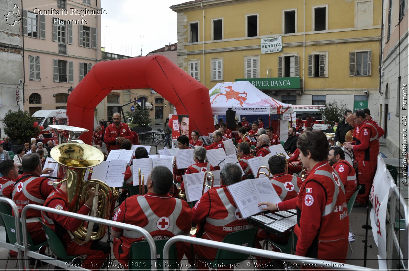 Crescentino 7 Maggio 2016 - La Fanfara del Piemonte per l'8 Maggio - Croce Rossa Italiana- Comitato Regionale del Piemonte