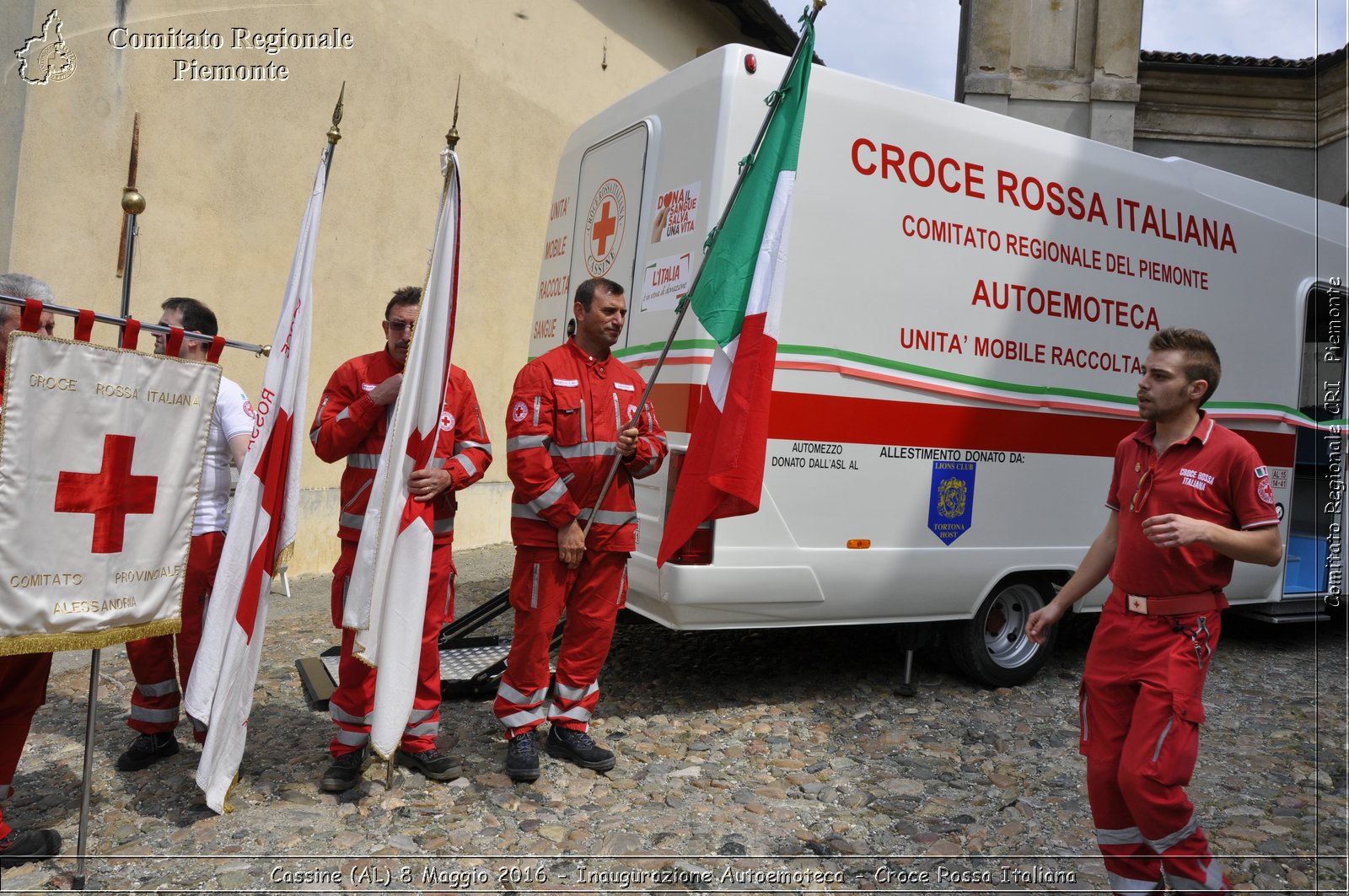 Cassine (AL) 8 Maggio 2016 - Inaugurazione Autoemoteca - Croce Rossa Italiana- Comitato Regionale del Piemonte