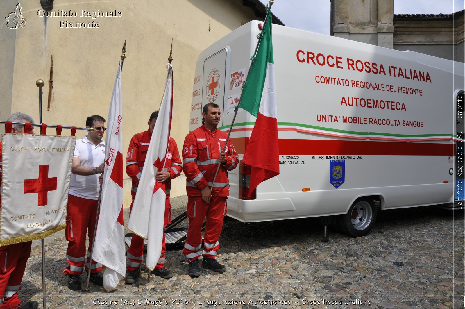 Cassine (AL) 8 Maggio 2016 - Inaugurazione Autoemoteca - Croce Rossa Italiana- Comitato Regionale del Piemonte