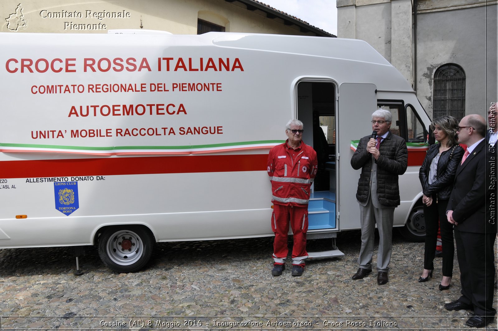 Cassine (AL) 8 Maggio 2016 - Inaugurazione Autoemoteca - Croce Rossa Italiana- Comitato Regionale del Piemonte