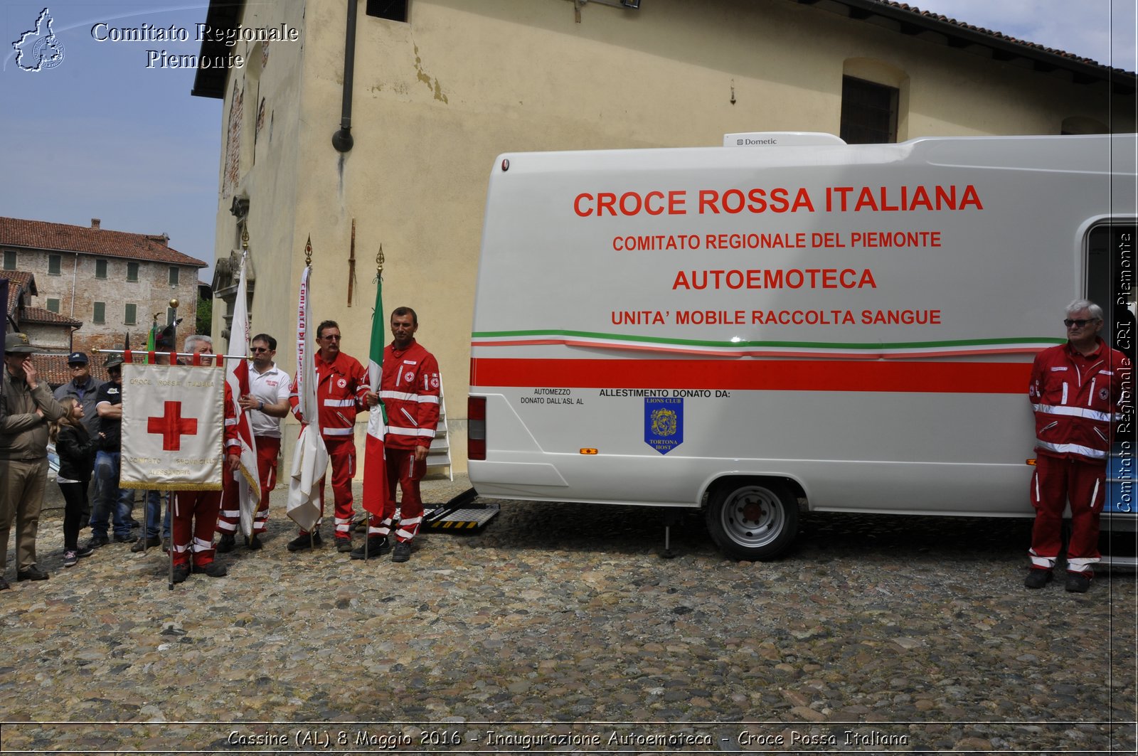 Cassine (AL) 8 Maggio 2016 - Inaugurazione Autoemoteca - Croce Rossa Italiana- Comitato Regionale del Piemonte