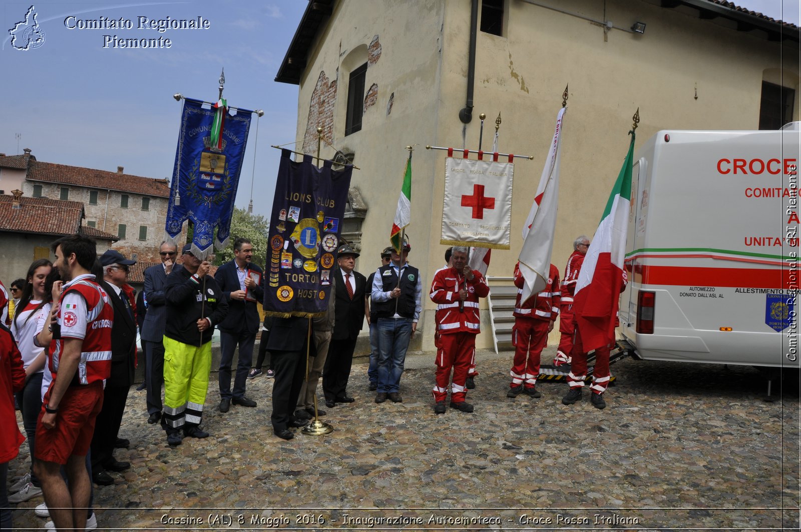 Cassine (AL) 8 Maggio 2016 - Inaugurazione Autoemoteca - Croce Rossa Italiana- Comitato Regionale del Piemonte