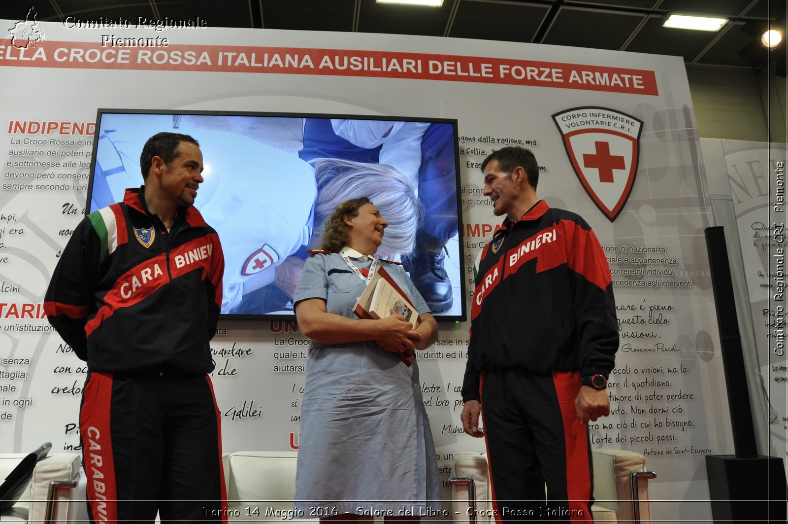 Torino 14 Maggio 2016 - Salone del Libro - Croce Rossa Italiana- Comitato Regionale del Piemonte