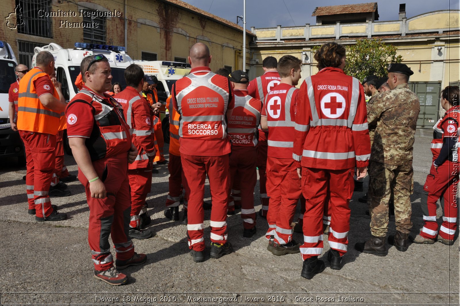 Novara 18 Maggio 2016 - Maxiemergenza Novara 2016 - Croce Rossa Italiana- Comitato Regionale del Piemonte