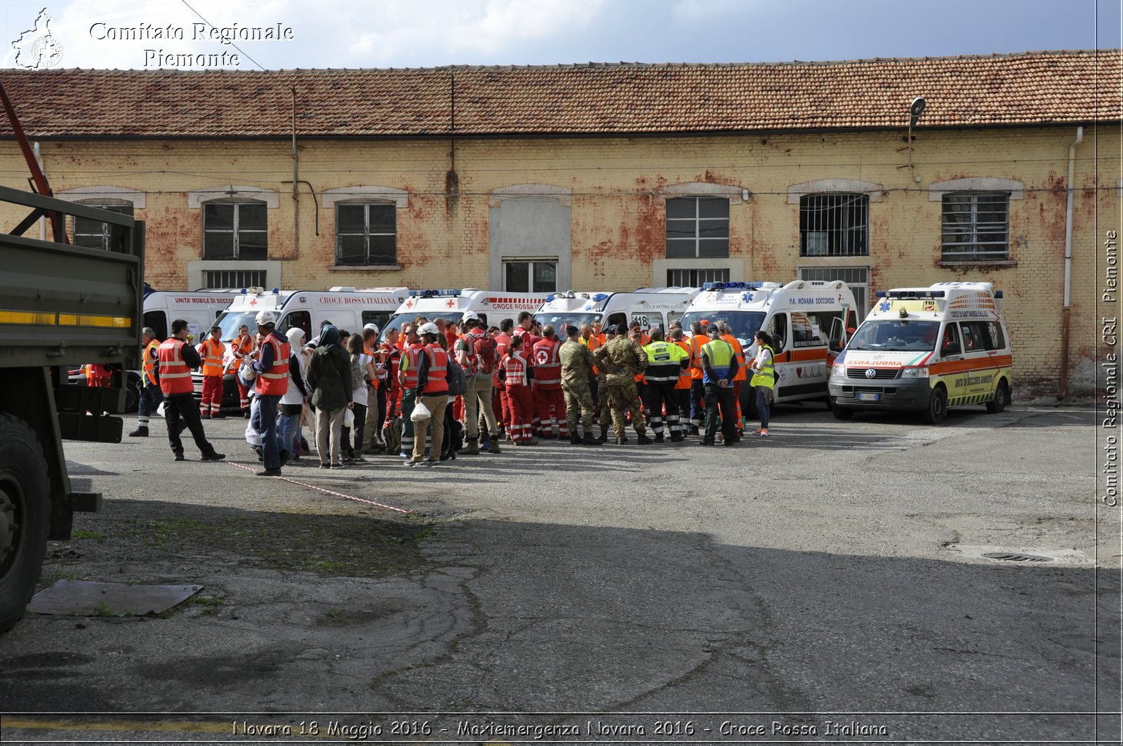 Novara 18 Maggio 2016 - Maxiemergenza Novara 2016 - Croce Rossa Italiana- Comitato Regionale del Piemonte