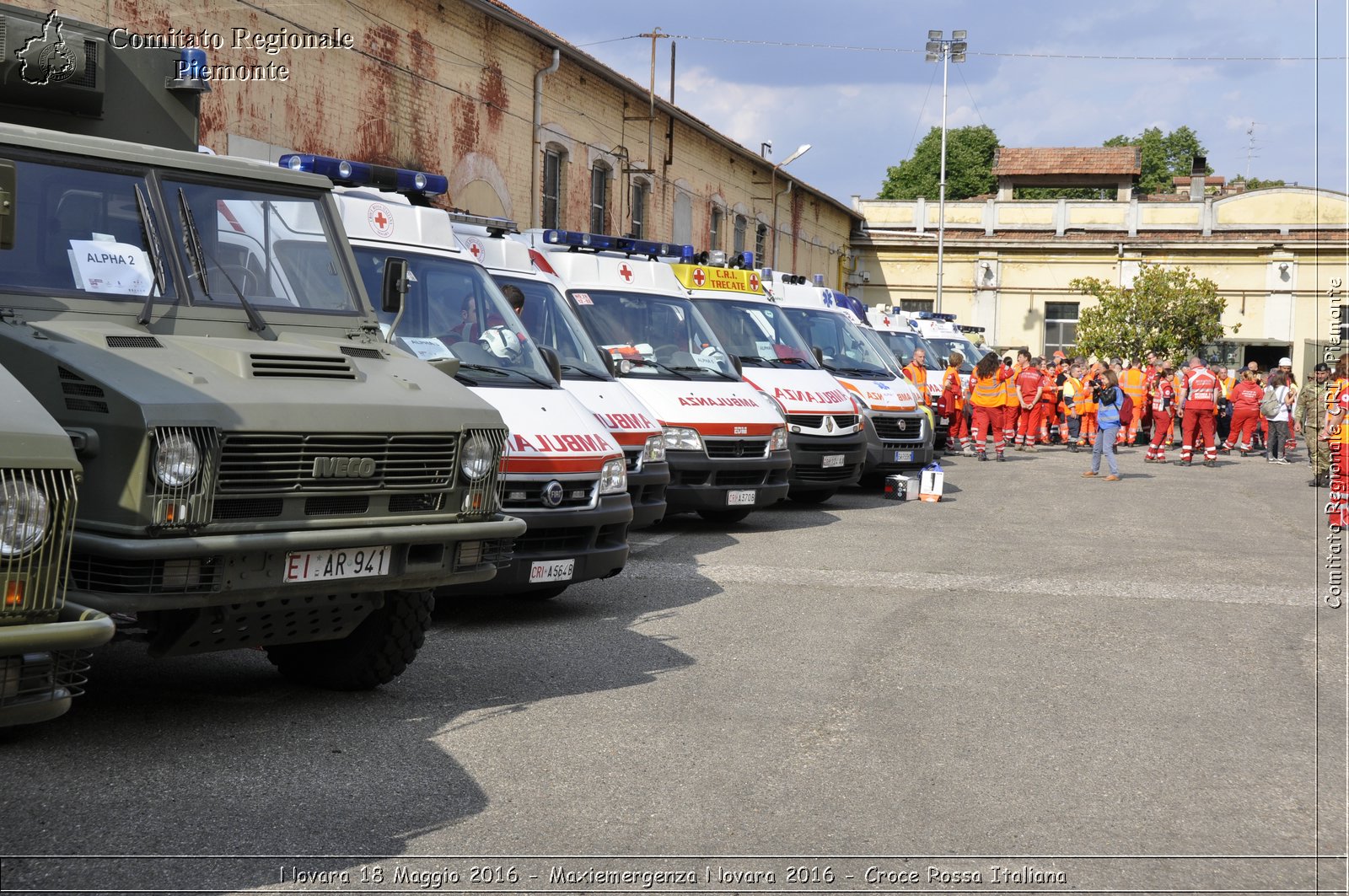 Novara 18 Maggio 2016 - Maxiemergenza Novara 2016 - Croce Rossa Italiana- Comitato Regionale del Piemonte