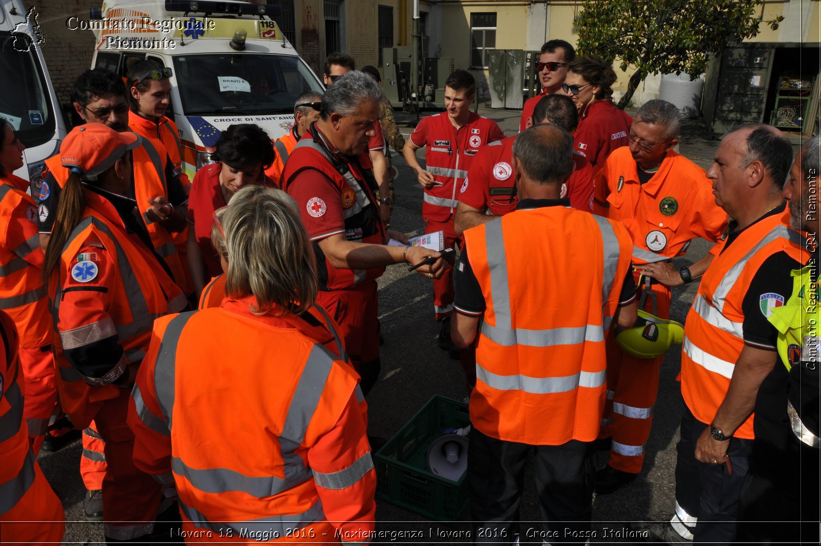 Novara 18 Maggio 2016 - Maxiemergenza Novara 2016 - Croce Rossa Italiana- Comitato Regionale del Piemonte