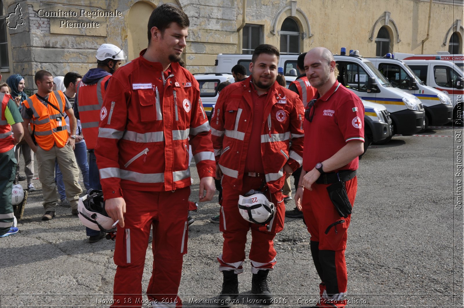 Novara 18 Maggio 2016 - Maxiemergenza Novara 2016 - Croce Rossa Italiana- Comitato Regionale del Piemonte