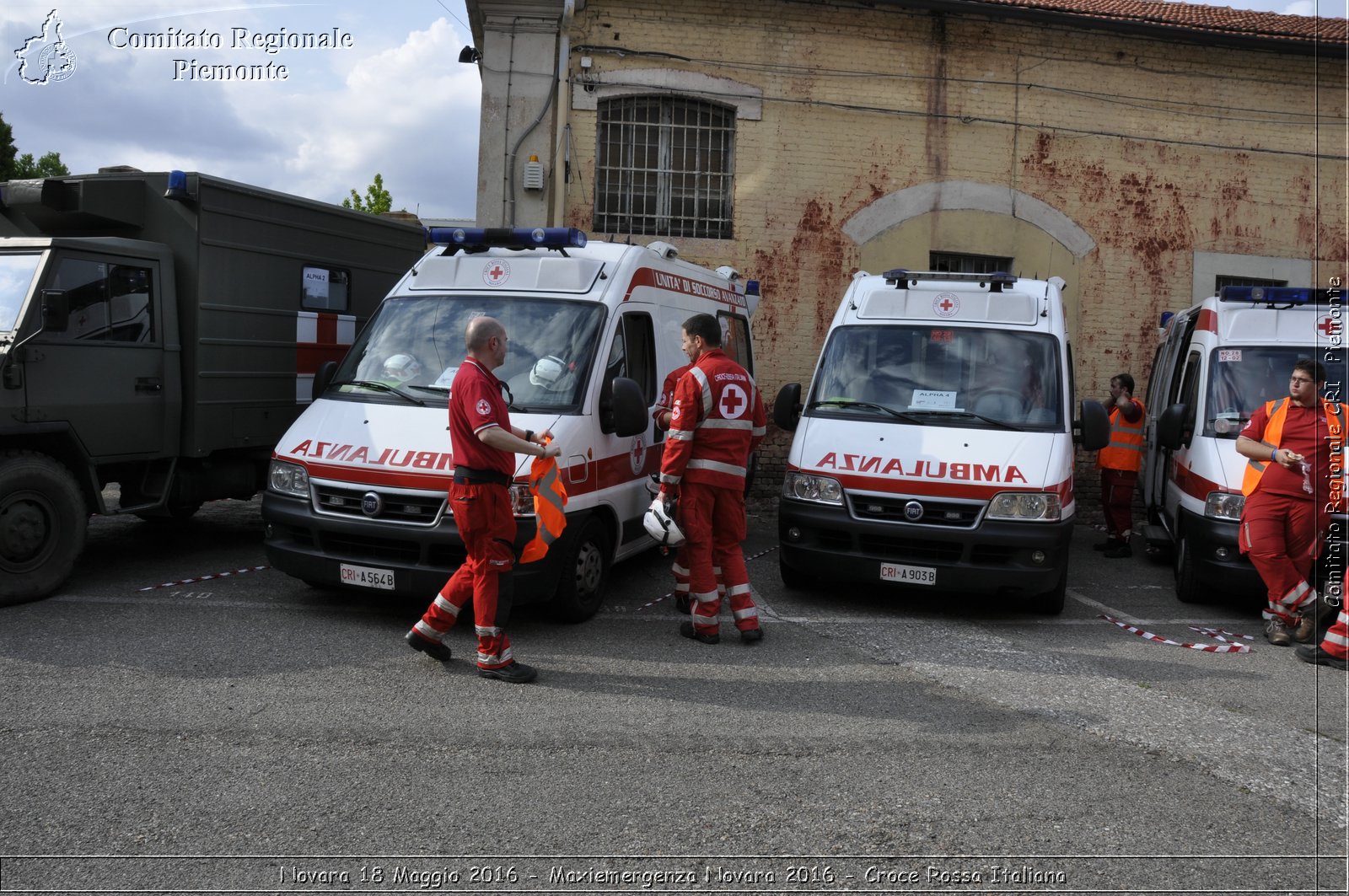 Novara 18 Maggio 2016 - Maxiemergenza Novara 2016 - Croce Rossa Italiana- Comitato Regionale del Piemonte