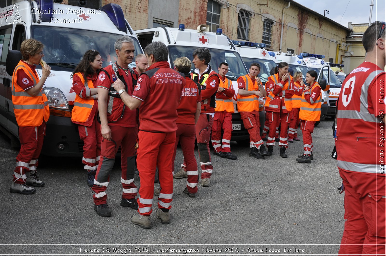 Novara 18 Maggio 2016 - Maxiemergenza Novara 2016 - Croce Rossa Italiana- Comitato Regionale del Piemonte