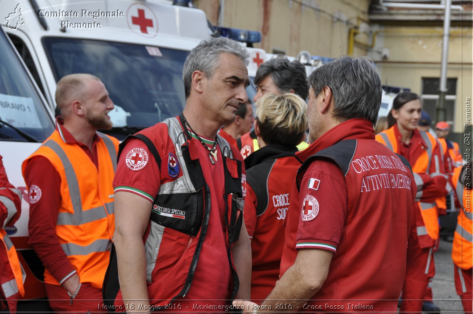 Novara 18 Maggio 2016 - Maxiemergenza Novara 2016 - Croce Rossa Italiana- Comitato Regionale del Piemonte