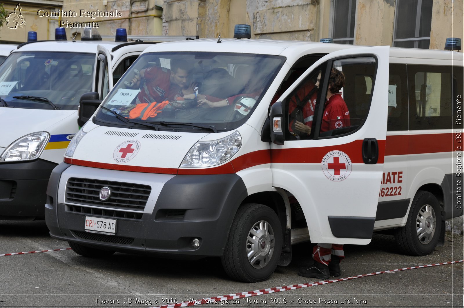 Novara 18 Maggio 2016 - Maxiemergenza Novara 2016 - Croce Rossa Italiana- Comitato Regionale del Piemonte