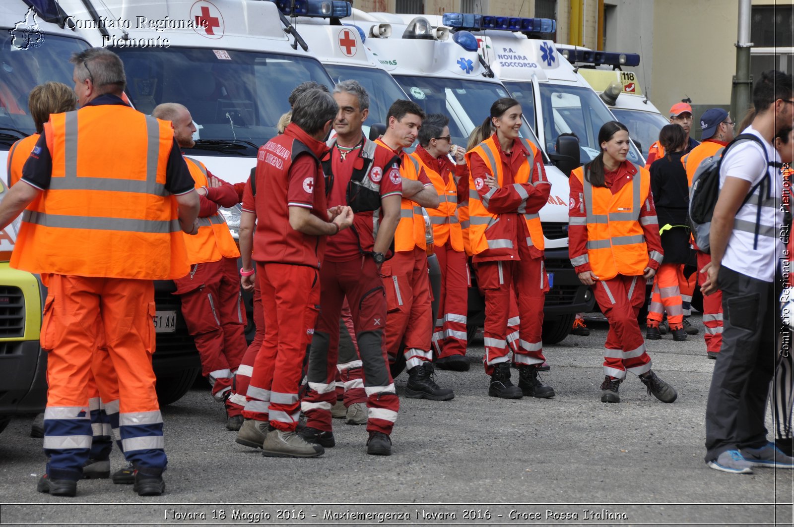 Novara 18 Maggio 2016 - Maxiemergenza Novara 2016 - Croce Rossa Italiana- Comitato Regionale del Piemonte