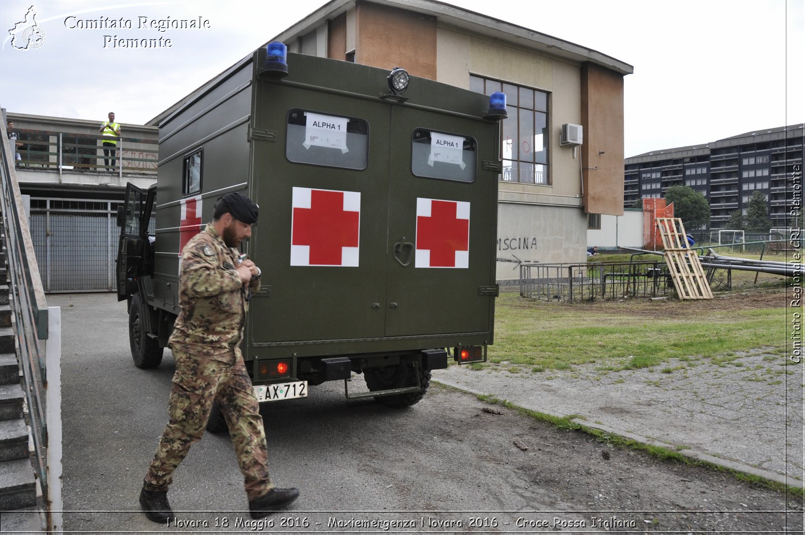 Novara 18 Maggio 2016 - Maxiemergenza Novara 2016 - Croce Rossa Italiana- Comitato Regionale del Piemonte