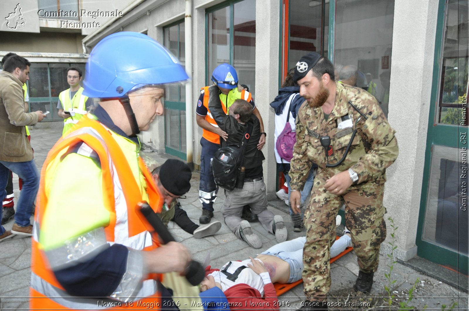 Novara 18 Maggio 2016 - Maxiemergenza Novara 2016 - Croce Rossa Italiana- Comitato Regionale del Piemonte