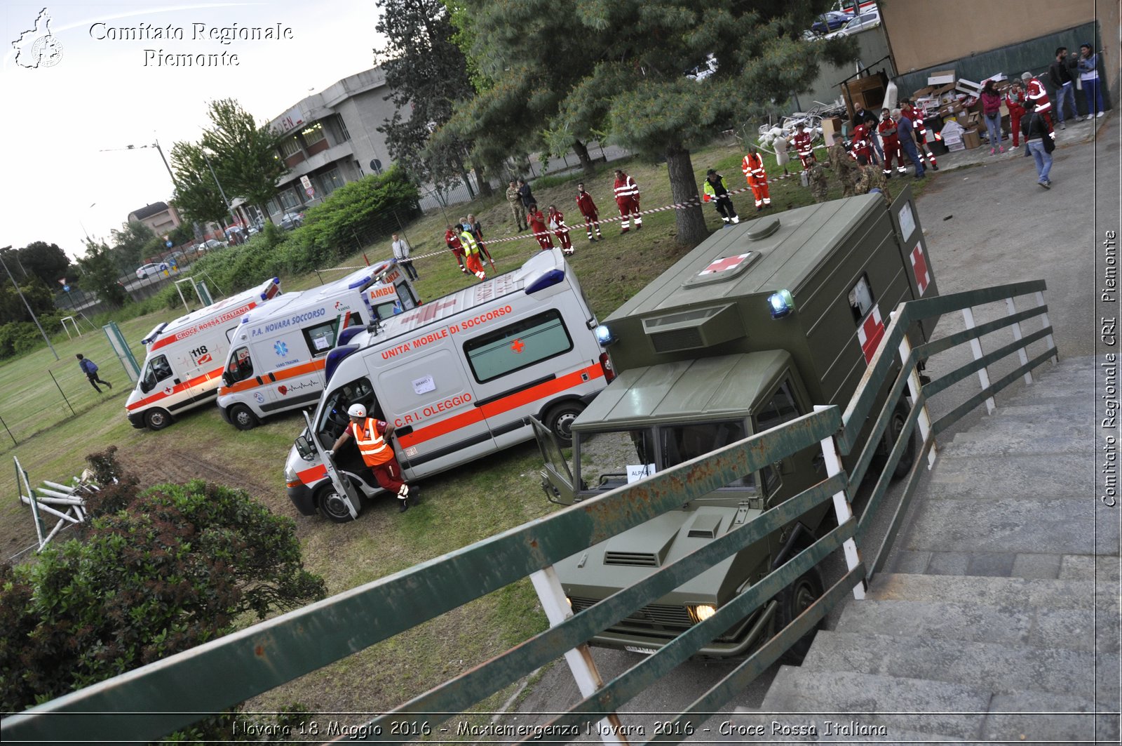 Novara 18 Maggio 2016 - Maxiemergenza Novara 2016 - Croce Rossa Italiana- Comitato Regionale del Piemonte