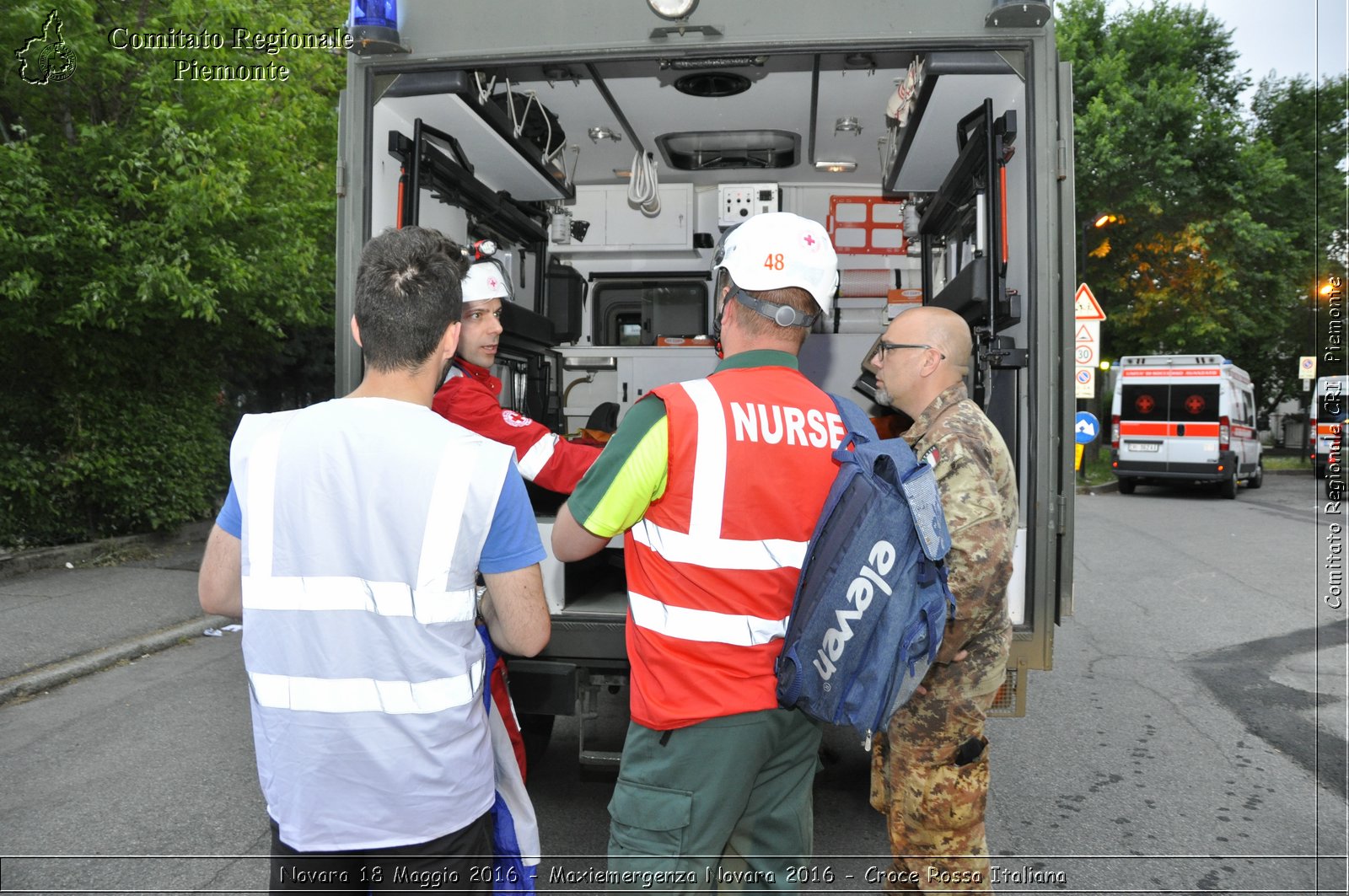 Novara 18 Maggio 2016 - Maxiemergenza Novara 2016 - Croce Rossa Italiana- Comitato Regionale del Piemonte