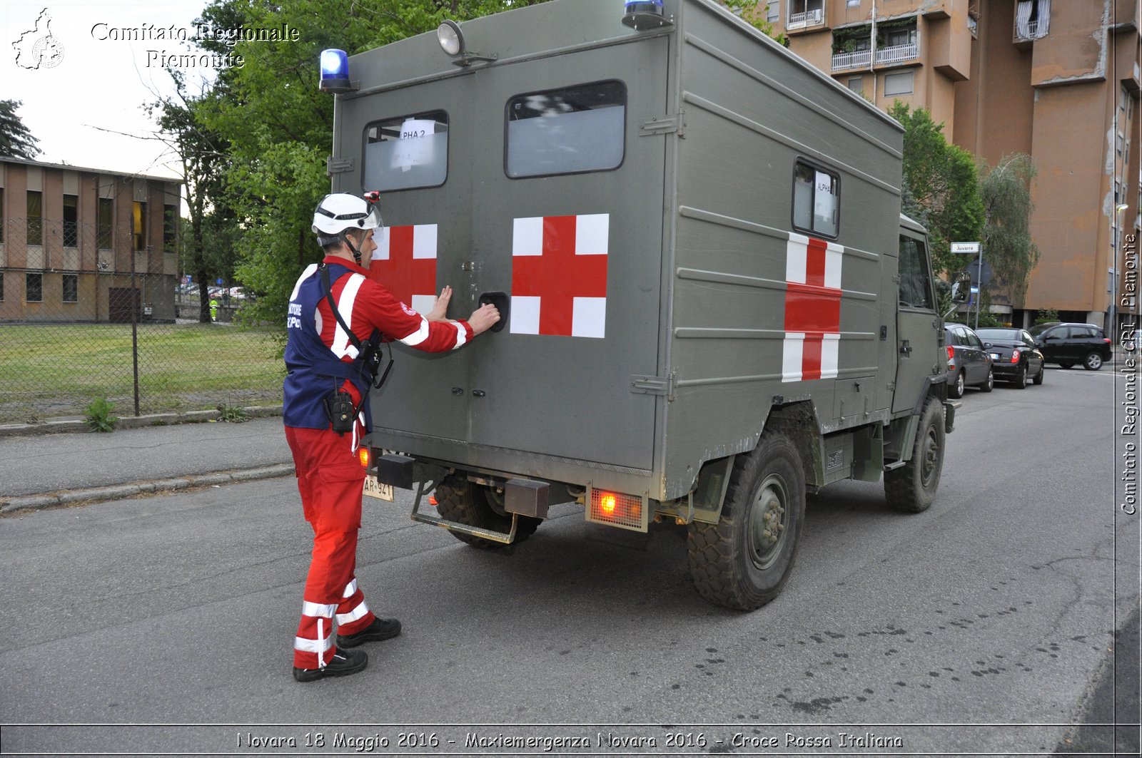 Novara 18 Maggio 2016 - Maxiemergenza Novara 2016 - Croce Rossa Italiana- Comitato Regionale del Piemonte