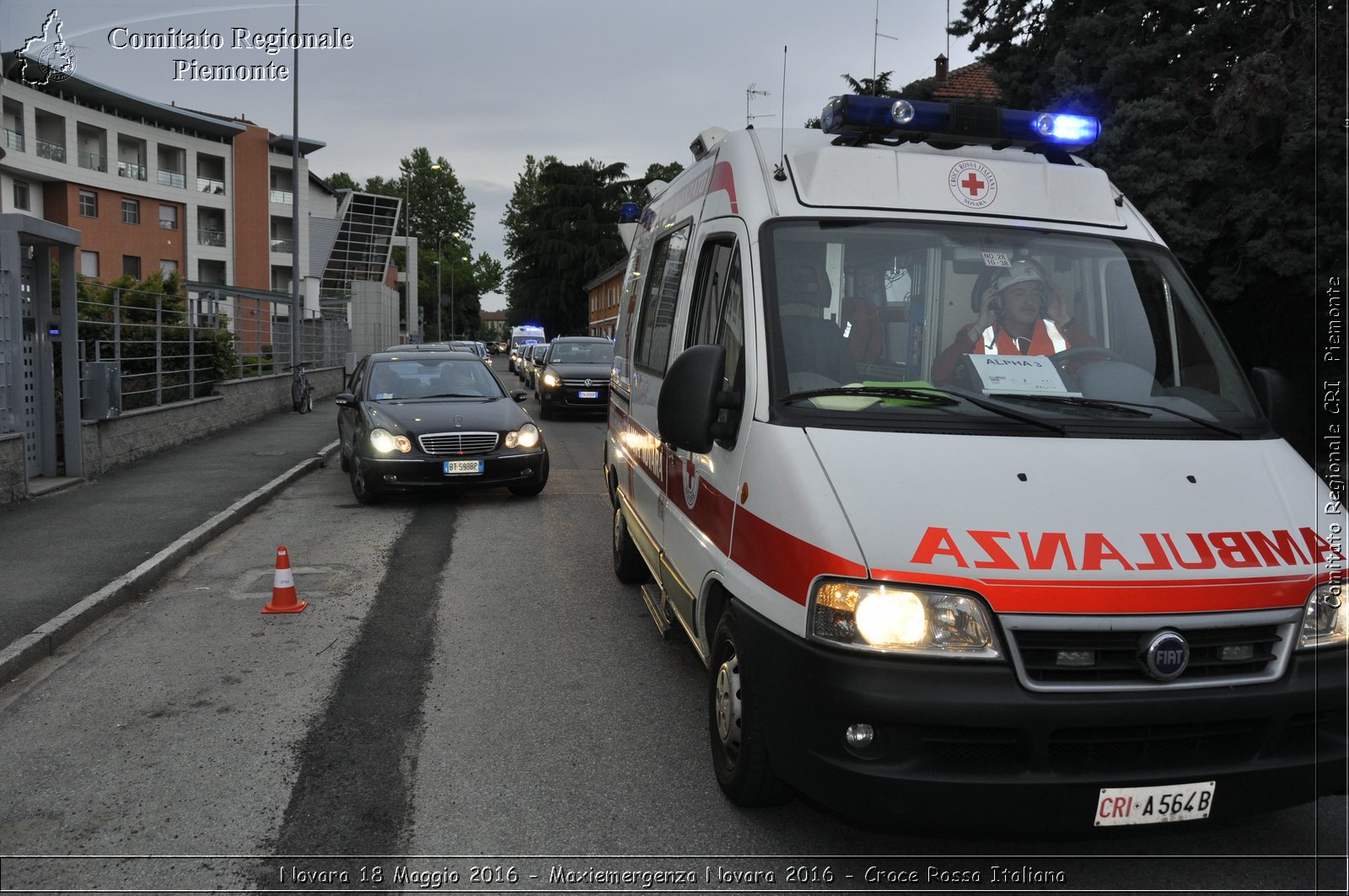 Novara 18 Maggio 2016 - Maxiemergenza Novara 2016 - Croce Rossa Italiana- Comitato Regionale del Piemonte