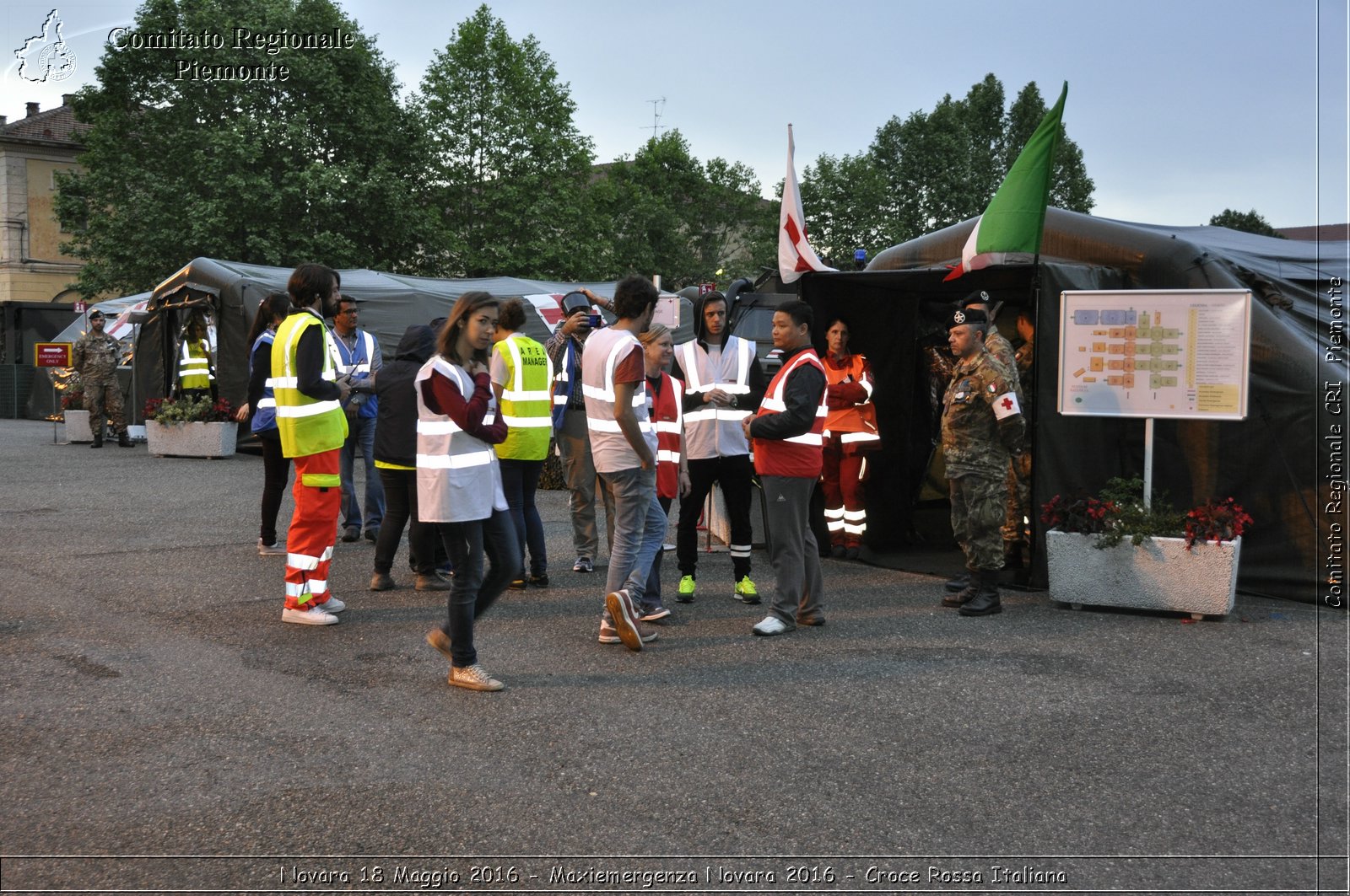 Novara 18 Maggio 2016 - Maxiemergenza Novara 2016 - Croce Rossa Italiana- Comitato Regionale del Piemonte