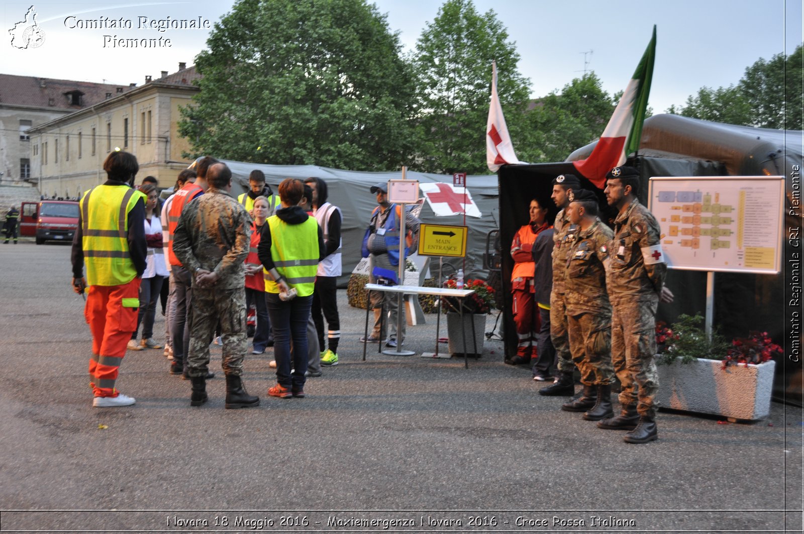 Novara 18 Maggio 2016 - Maxiemergenza Novara 2016 - Croce Rossa Italiana- Comitato Regionale del Piemonte