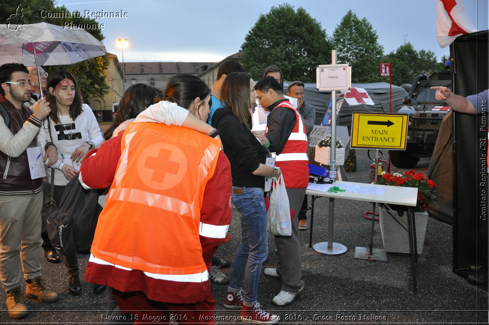 Novara 18 Maggio 2016 - Maxiemergenza Novara 2016 - Croce Rossa Italiana- Comitato Regionale del Piemonte