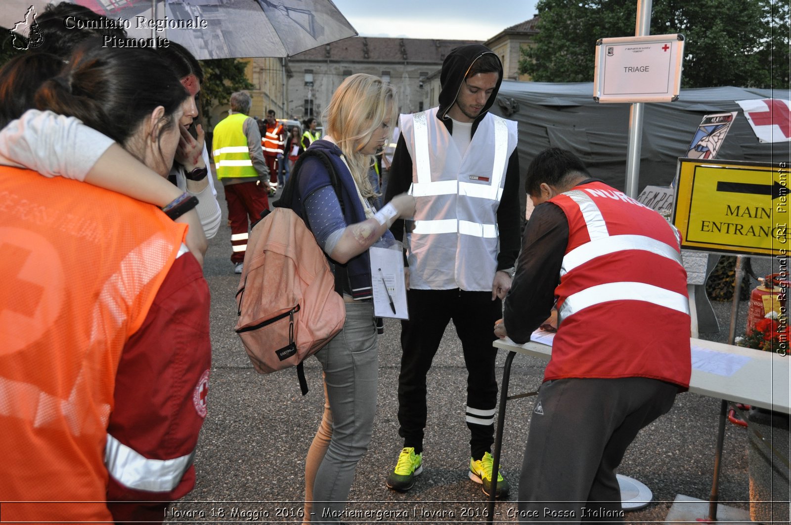 Novara 18 Maggio 2016 - Maxiemergenza Novara 2016 - Croce Rossa Italiana- Comitato Regionale del Piemonte