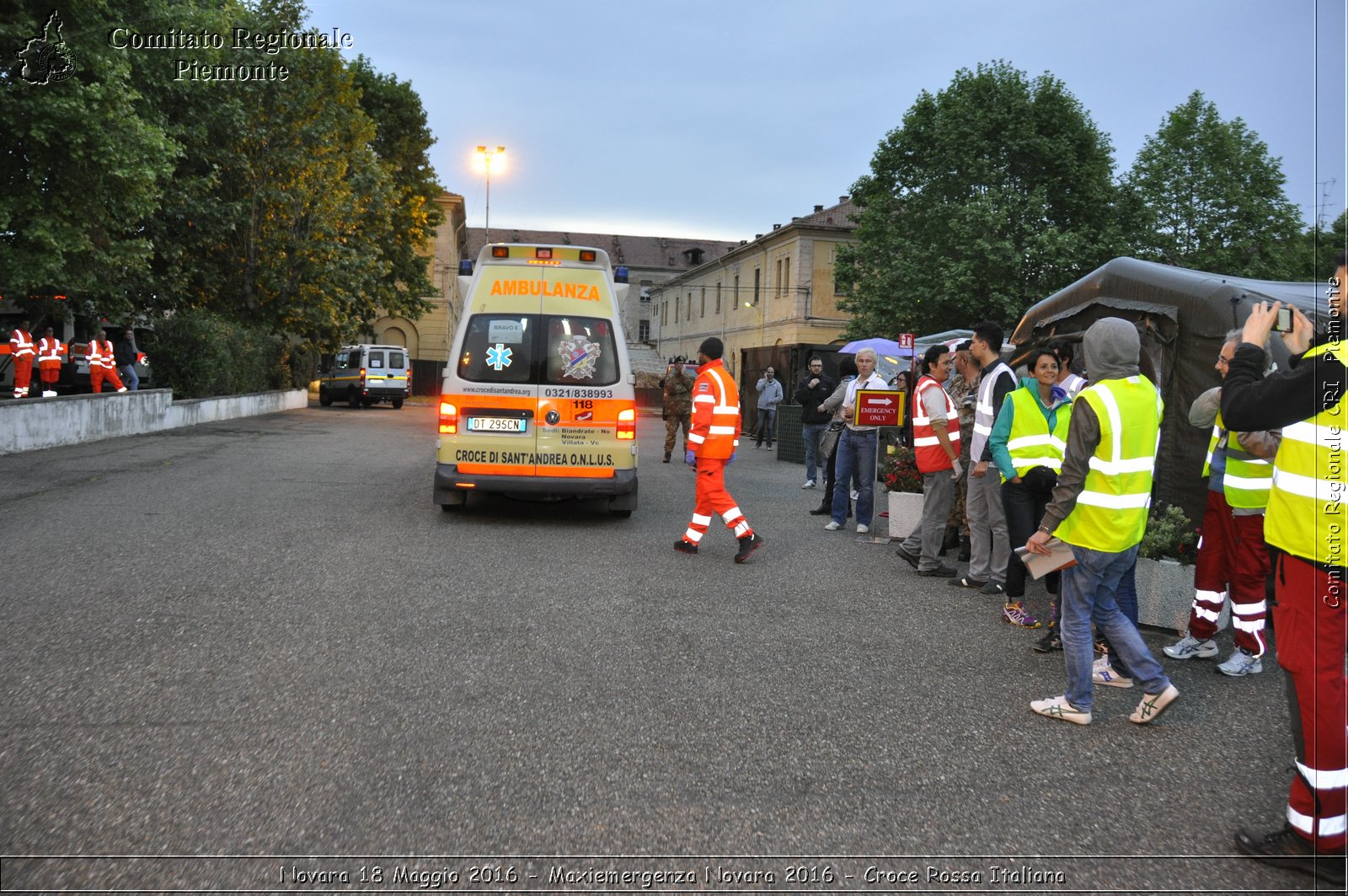 Novara 18 Maggio 2016 - Maxiemergenza Novara 2016 - Croce Rossa Italiana- Comitato Regionale del Piemonte