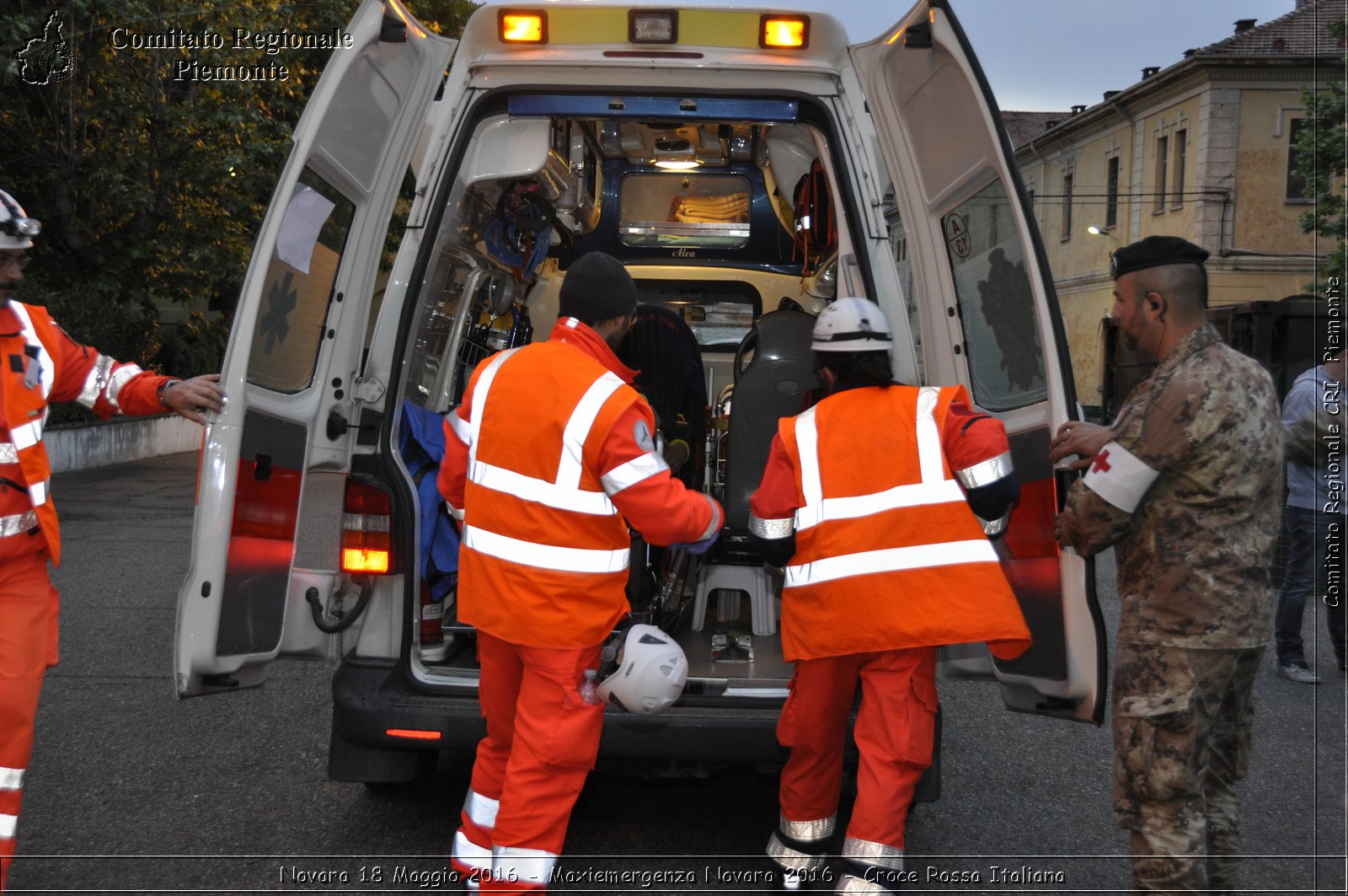 Novara 18 Maggio 2016 - Maxiemergenza Novara 2016 - Croce Rossa Italiana- Comitato Regionale del Piemonte