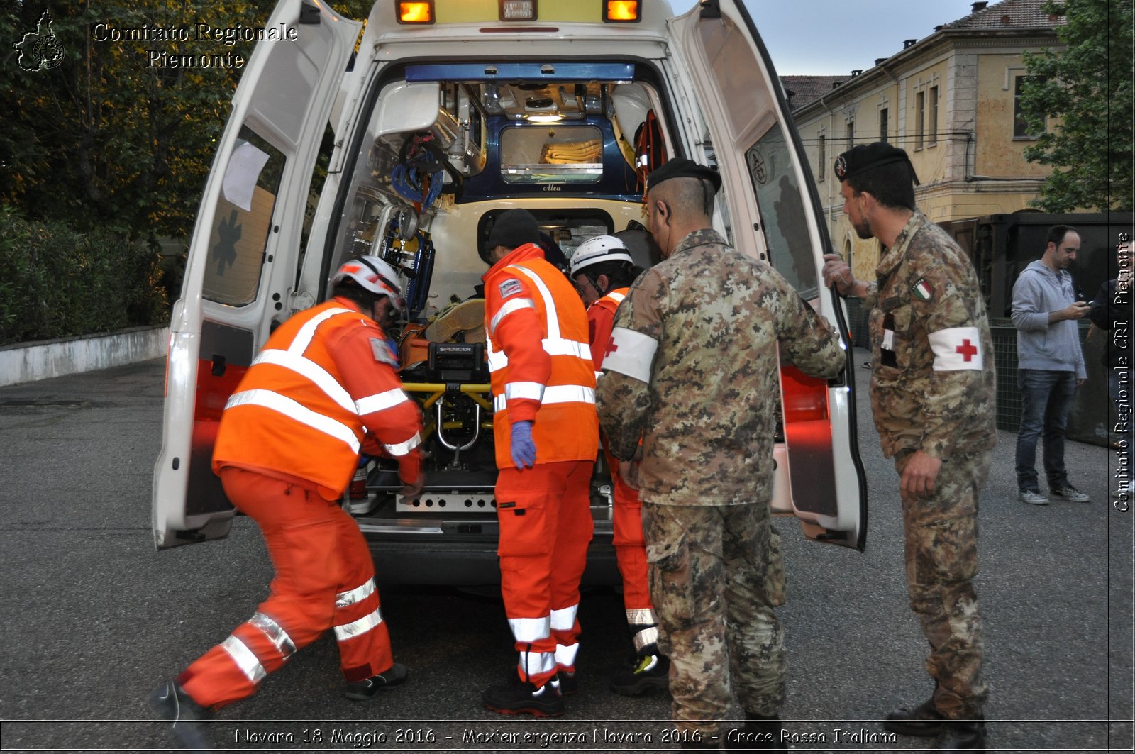 Novara 18 Maggio 2016 - Maxiemergenza Novara 2016 - Croce Rossa Italiana- Comitato Regionale del Piemonte