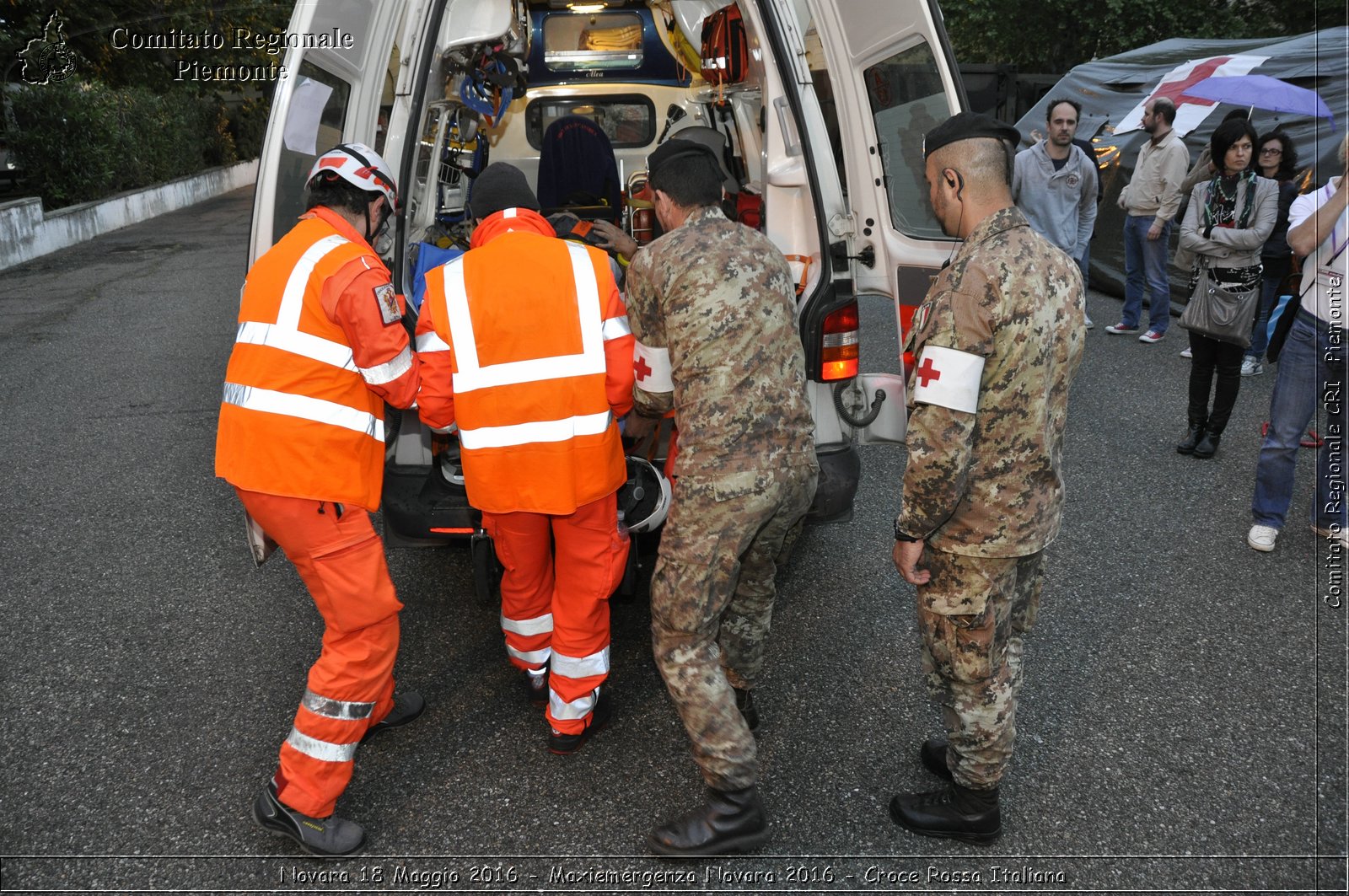 Novara 18 Maggio 2016 - Maxiemergenza Novara 2016 - Croce Rossa Italiana- Comitato Regionale del Piemonte