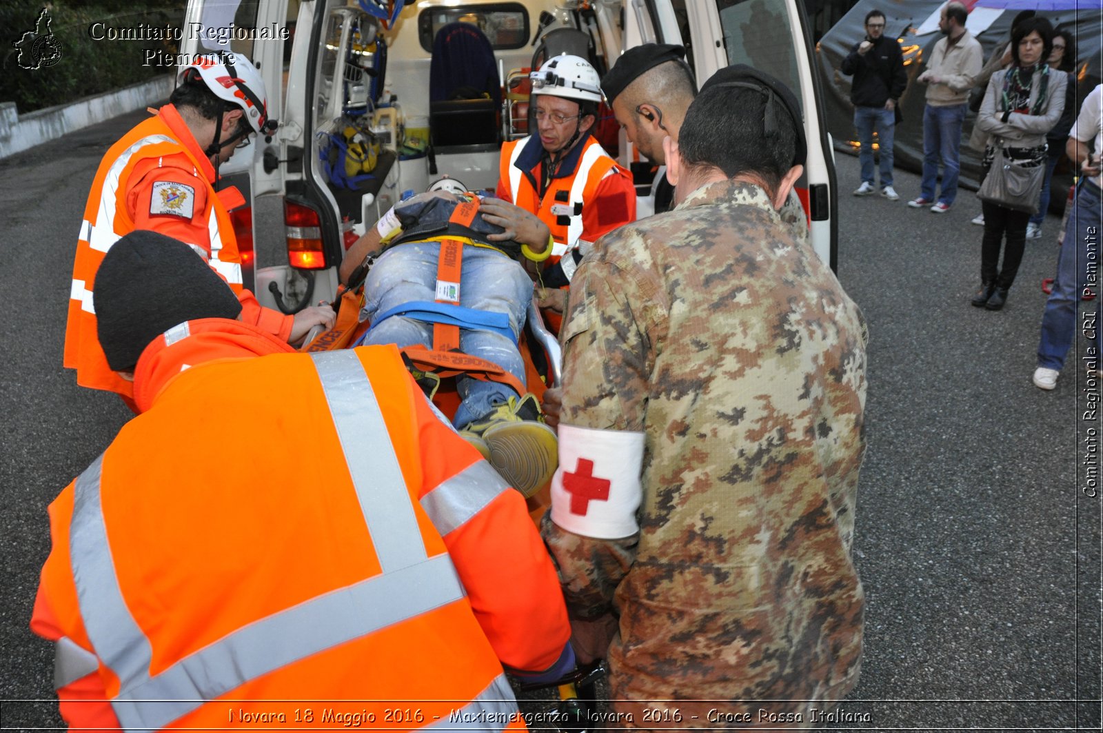 Novara 18 Maggio 2016 - Maxiemergenza Novara 2016 - Croce Rossa Italiana- Comitato Regionale del Piemonte