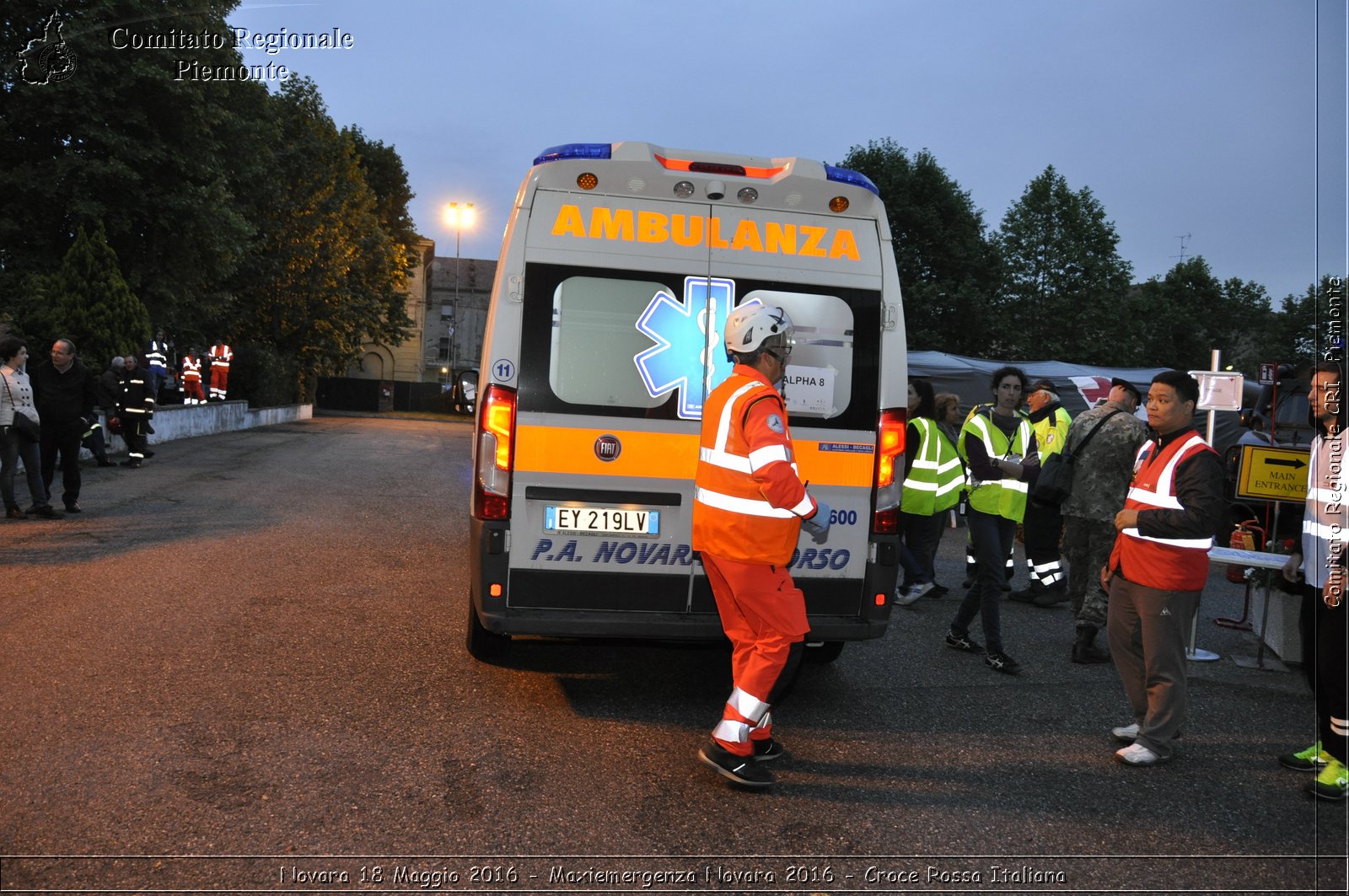 Novara 18 Maggio 2016 - Maxiemergenza Novara 2016 - Croce Rossa Italiana- Comitato Regionale del Piemonte