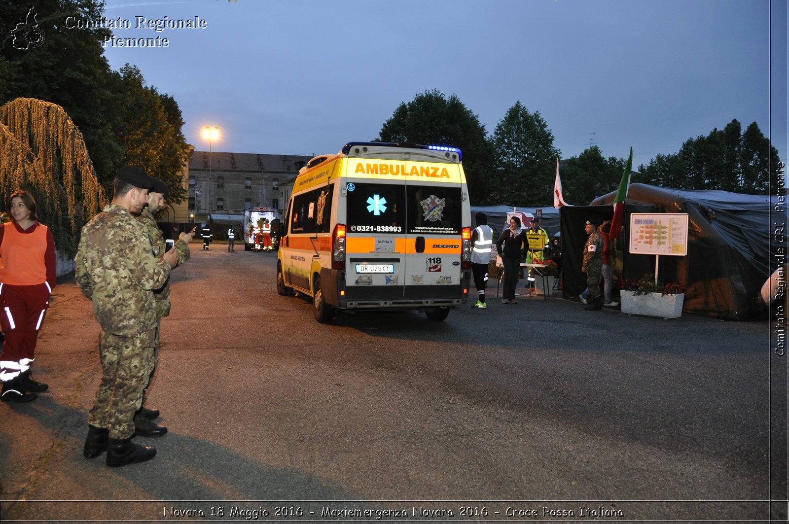 Novara 18 Maggio 2016 - Maxiemergenza Novara 2016 - Croce Rossa Italiana- Comitato Regionale del Piemonte