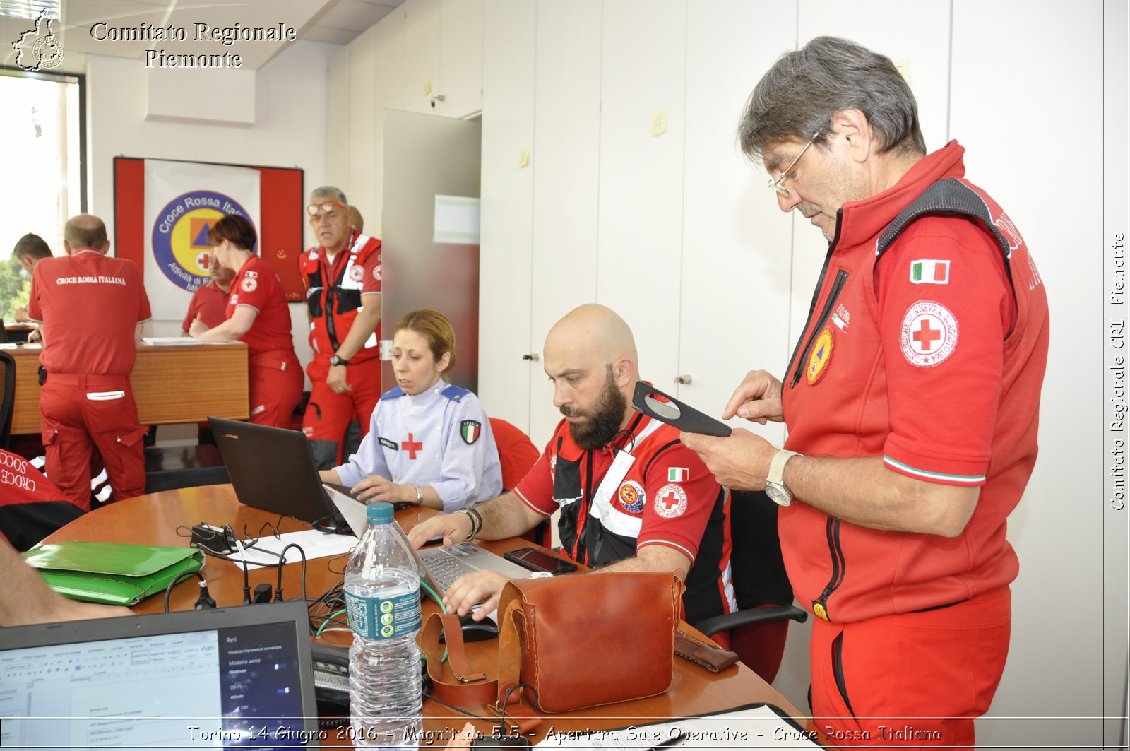 Torino 14 Giugno 2016 - Magnitudo 5.5 - Apertura Sale Operative - Croce Rossa Italiana- Comitato Regionale del Piemonte