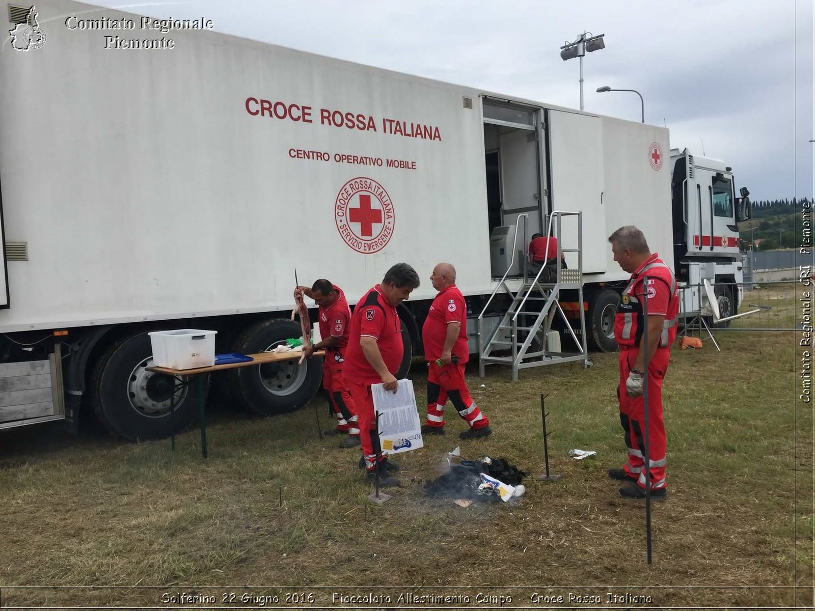 Solferino 22 Giugno 2016 - Fiaccolata Allestimento Campo - Croce Rossa Italiana- Comitato Regionale del Piemonte