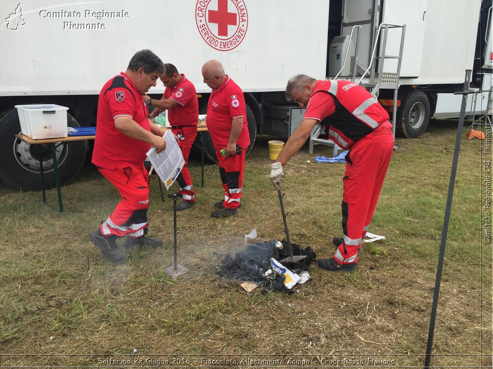 Solferino 22 Giugno 2016 - Fiaccolata Allestimento Campo - Croce Rossa Italiana- Comitato Regionale del Piemonte